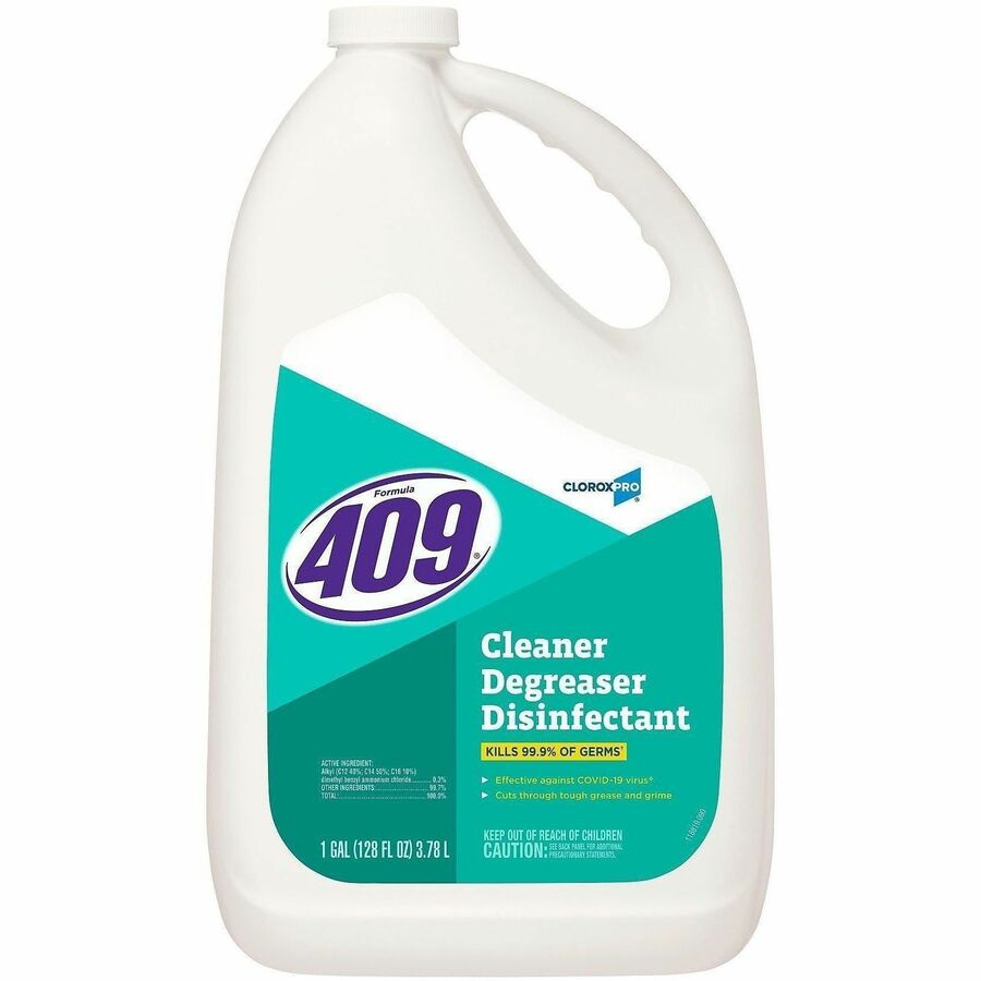 CloroxPro™, Formula 409®, Cleaner Degreaser Disinfectant Refill - For Nonporous Surface - Liquid - 128 fl oz (4 quart) - Disinfectant, Phosphate-free - Clear - 1 Each