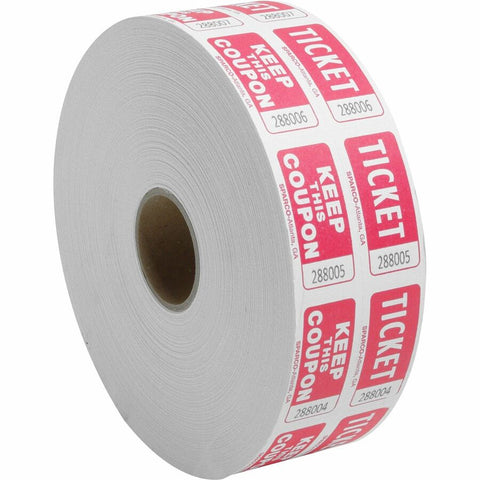 Sparco Roll Tickets - Red - 2000 / Roll
