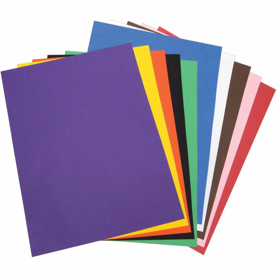 Tru-Ray Heavyweight Construction Paper - 0.50" Height x 24" Width x 18" Length - Assorted - Sulphite - 50 / Pack