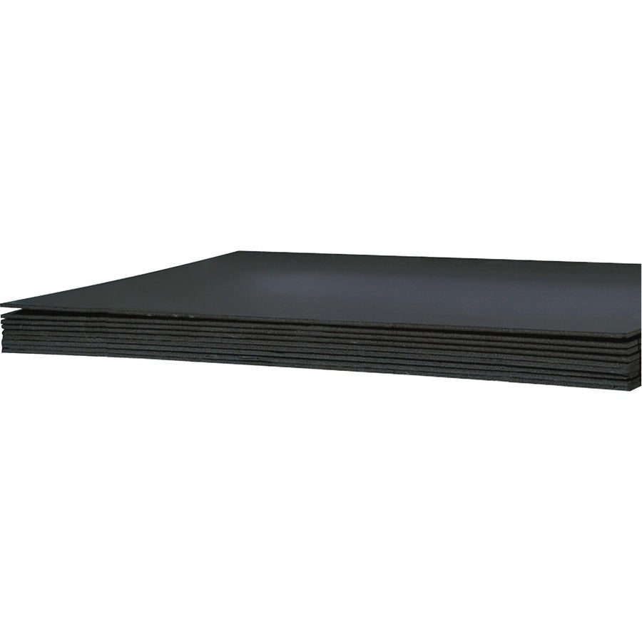 UCreate Foam Board - Art, Craft, Mounting, Display, Classroom Activities, Frame - 22" Height x 28" Width x 15.6 ft Thickness x 27" Length - Black - Polystyrene - 5 / Carton