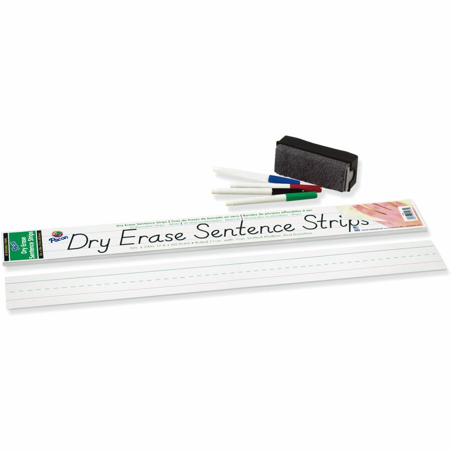 Pacon®, Dry Erase Sentence Strips - 30 / Pack