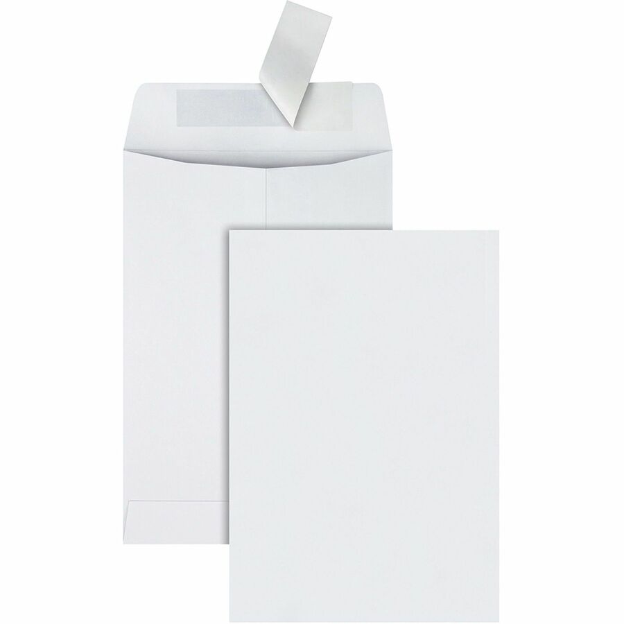 Quality Park 6-1/2 x 9-1/2 Catalog Mailing Envelopes with Redi-Strip®, Self-Seal Closure - Catalog - 6 1/2" Width x 9 1/2" Length - 28 lb - Peel & Seal - White - Wove - 100 / Box