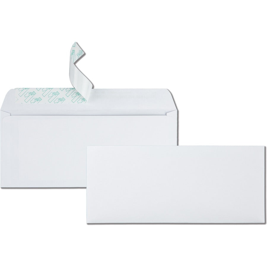 Quality Park No. 10 Business Envelopes with Redi-Strip®, Self-Seal Closure - Business - #10 - 4 1/8" Width x 9 1/2" Length - 24 lb - Peel & Seal - White - Wove - 500 / Box