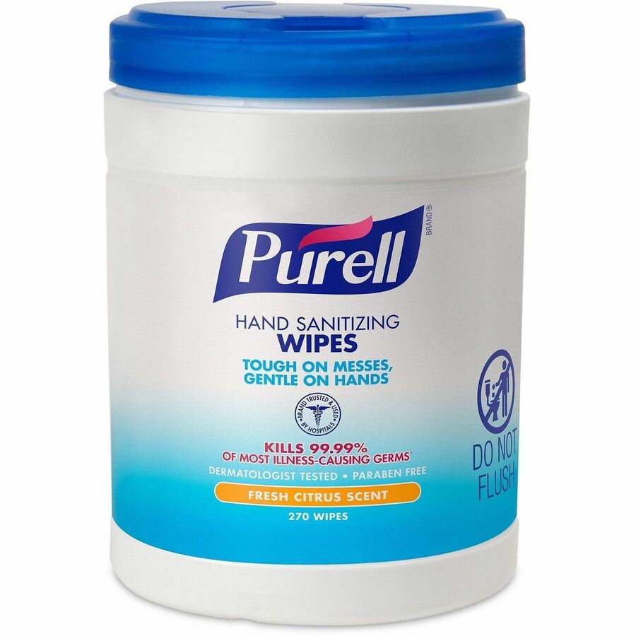 PURELL®, Sanitizing Wipes - WhiteTub - 270/Tub - 1 Each