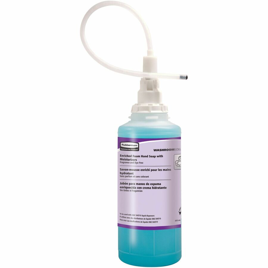 Rubbermaid Commercial Enriched Foam Hand Soap - Fresh Light Citrus Scent - 27.05 fl oz - Skin - Moisturizing - Teal - pH Balanced, Hygienic - 4 / Carton