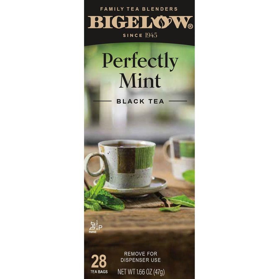 Bigelow, Perfectly Mint Herbal Tea Bag - Herbal Tea - 8 oz - 1 Box