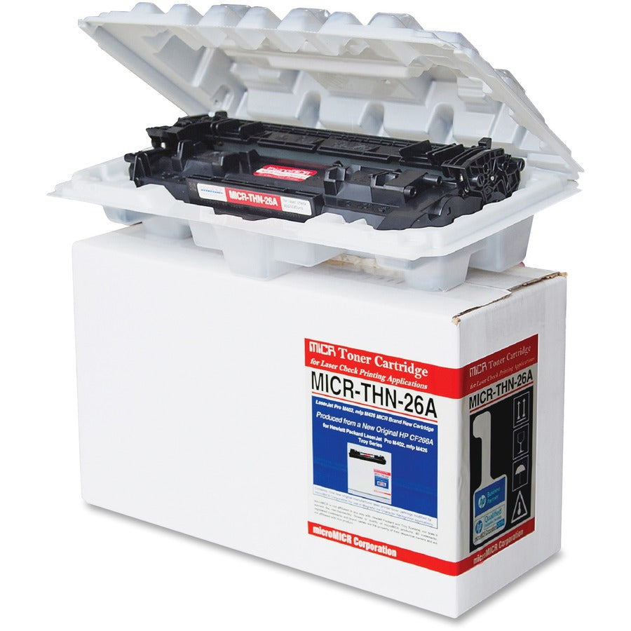 microMICR MICR Standard Yield Laser Toner Cartridge CF226A - Black - 1 Each - 3100 Pages