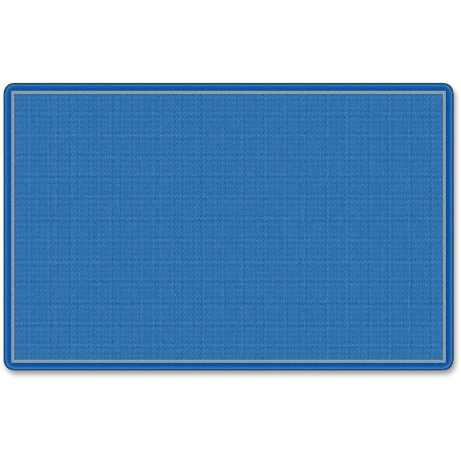 Flagship Carpets All-Over Weave Solid Color Rug - Classic - 13.16 ft Length x 10.75 ft Width - Blue - Nylon