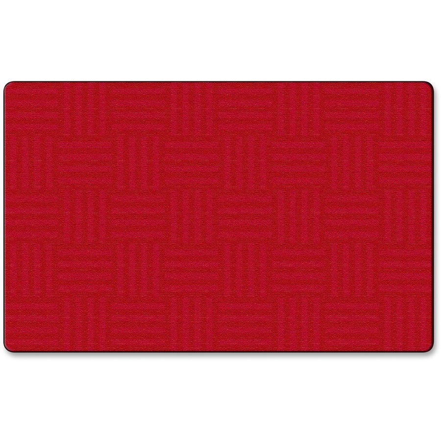 Flagship Carpets Solid Color Hashtag Rug - 13.16 ft Length x 10.75 ft Width - Cherry