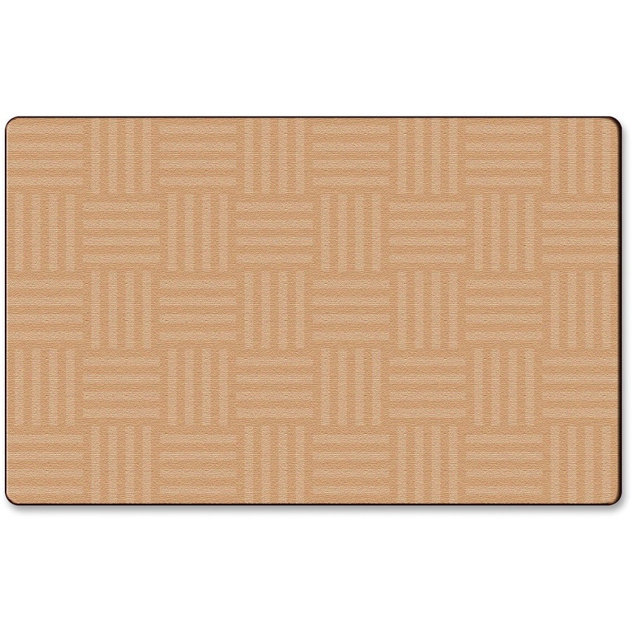 Flagship Carpets Solid Color Hashtag Rug - 99.96" Length x 72" Width - Almond