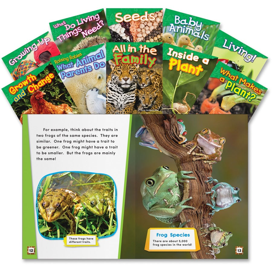 Shell Education K & 1st Grade Life Science Books Printed Book - Shell Educational Publishing Publication - Book - Grade K-1 - 10/Set