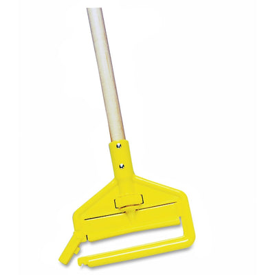 Rubbermaid Commercial 60" Invader Wet Mop Handle - 60" Length - Yellow - Hardwood - 12 / Carton
