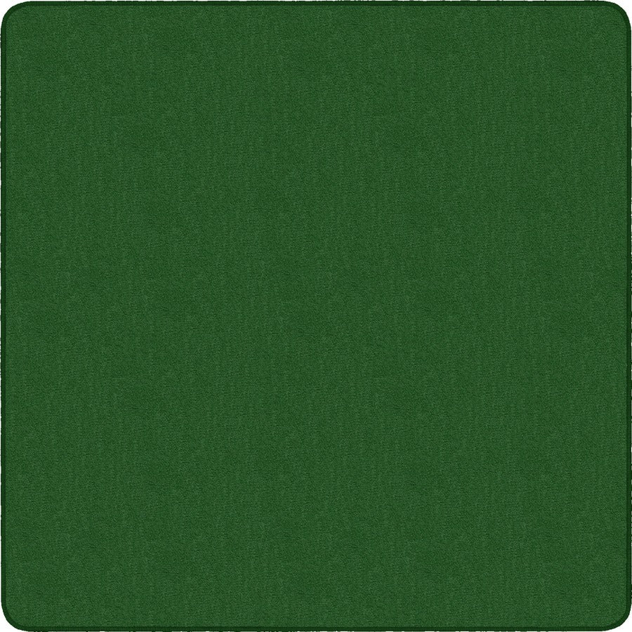 Flagship Carpets Classic Solid Color 6' Square Rug - Traditional - 72" Length x 72" Width - Square - Clover - Nylon
