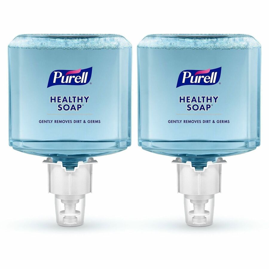PURELL®, ES6 HEALTHY SOAP™, Fresh Scent Foam - Fresh Scent - 1.27 quart - Dirt Remover, Kill Germs - Skin - Moisturizing - Blue - Dye-free, Pleasant Scent, Bio-based, Phthalate-free, Paraben-free, Triclosan-free - 2 / Carton