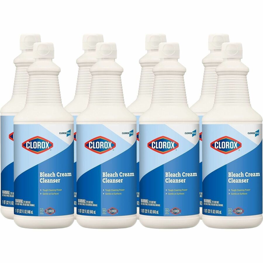 CloroxPro™, Bleach Cream Cleanser - 32 fl oz (1 quart) - Clear - 2 / Pallet