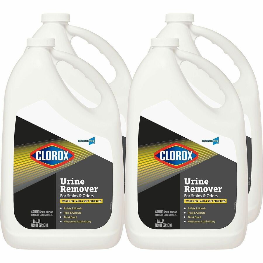 CloroxPro™, Urine Remover for Stains and Odors Refill - 128 fl oz (4 quart) - Bleach-free - Clear - 15 / Bundle