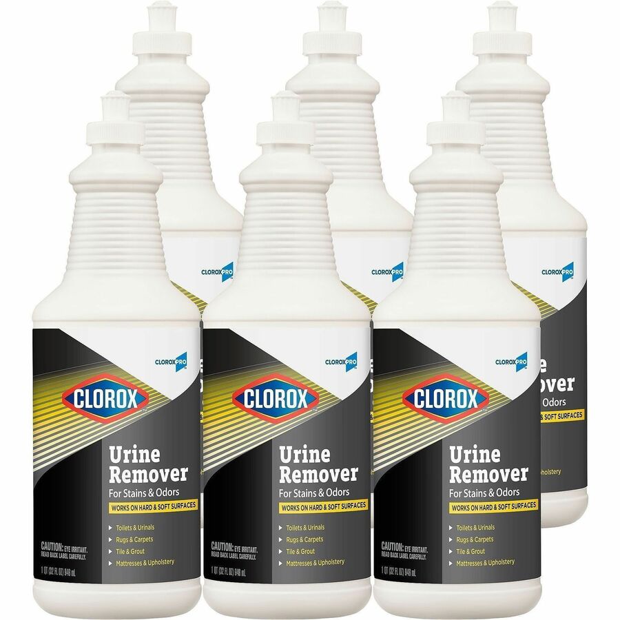 CloroxPro™, Pull-Top Urine Remover for Stains and Odors - 32 fl oz (1 quart) - Bleach-free - White - 2 / Pallet