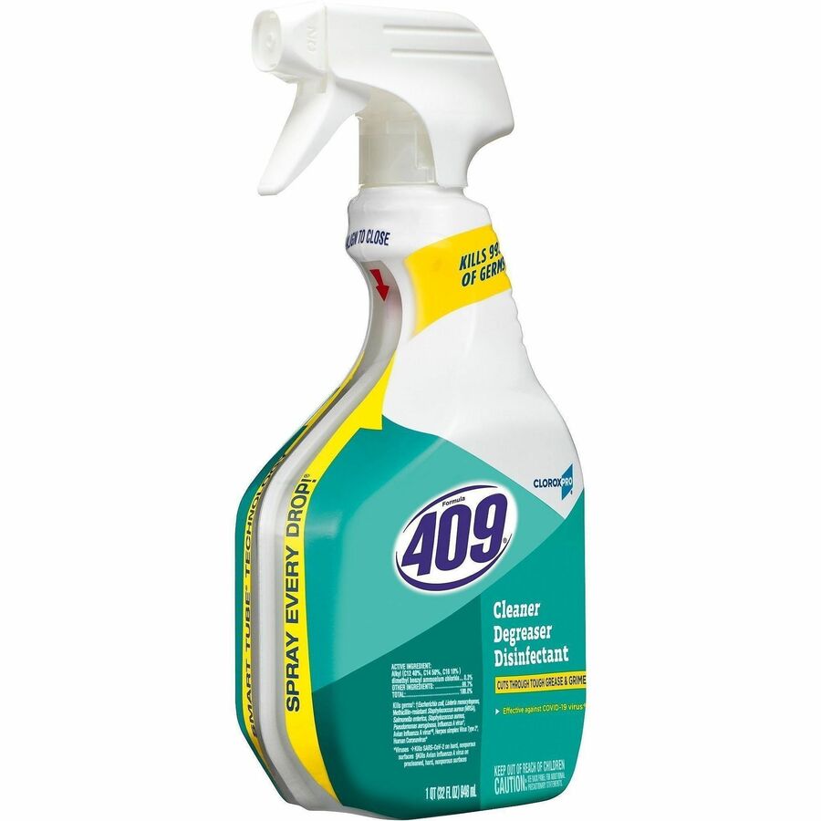 CloroxPro™, Formula 409®, Cleaner Degreaser Disinfectant Spray - 32 fl oz (1 quart) - Disinfectant - Clear - 2 / Pallet