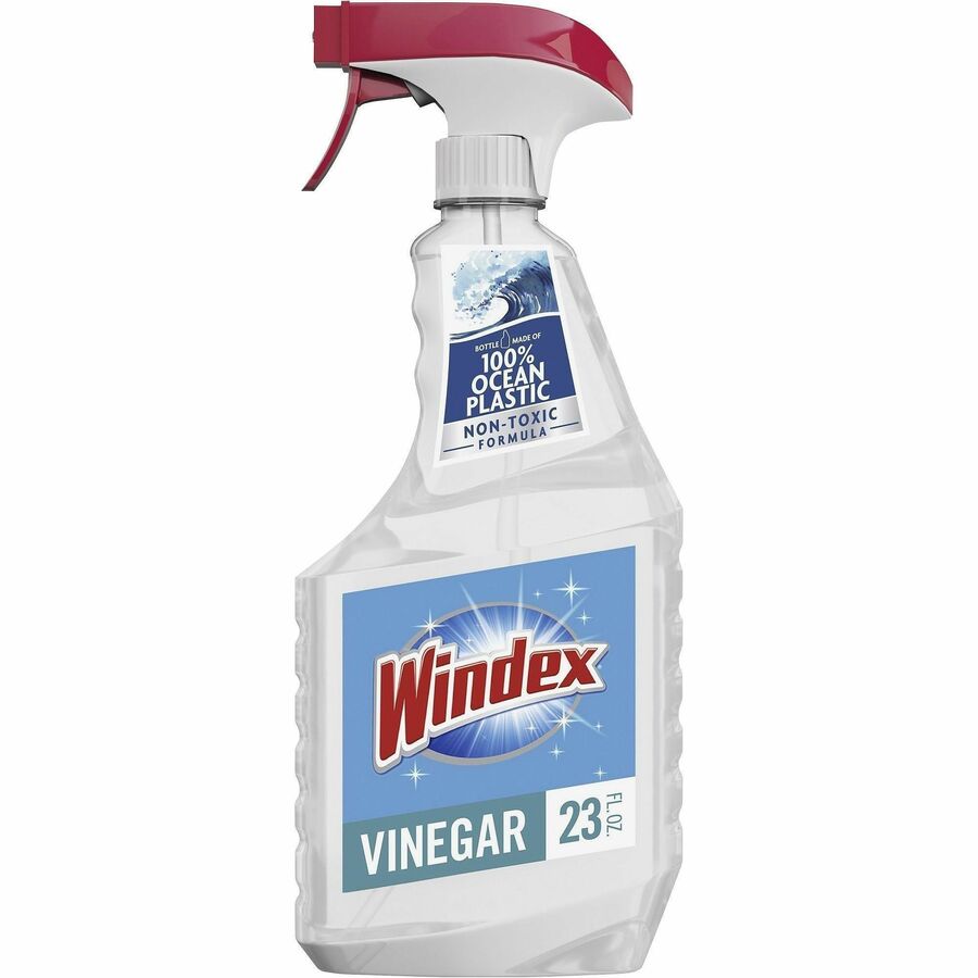 Windex®, Vinegar MultiSurface Spray - For Multi Surface, Multipurpose - Spray - 23 fl oz (0.7 quart) - Clean & Fresh Scent - Ammonia-free, Streak-free, Versatile - Clear - 8 / Carton