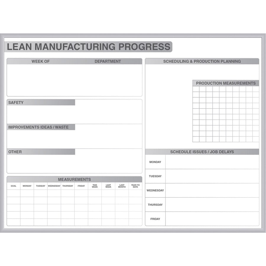 Ghent Dry Erase Board - 96" (8 ft) Width x 48" (4 ft) Height - White Steel Surface - Satin Aluminum Frame - Rectangle - Horizontal - Magnetic - Stain Resistant, Ghost Resistant, Fade Resistant, Accessory Tray - 1 Each - TAA Compliant