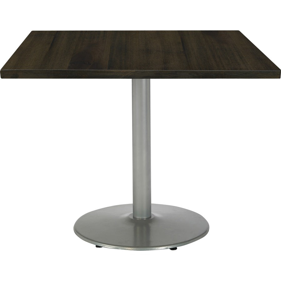 KFI 30" Round Vintage Wood Bistro Table - Round Top - 30" Height - Assembly Required - Espresso - Vintage Wood - 1 Each