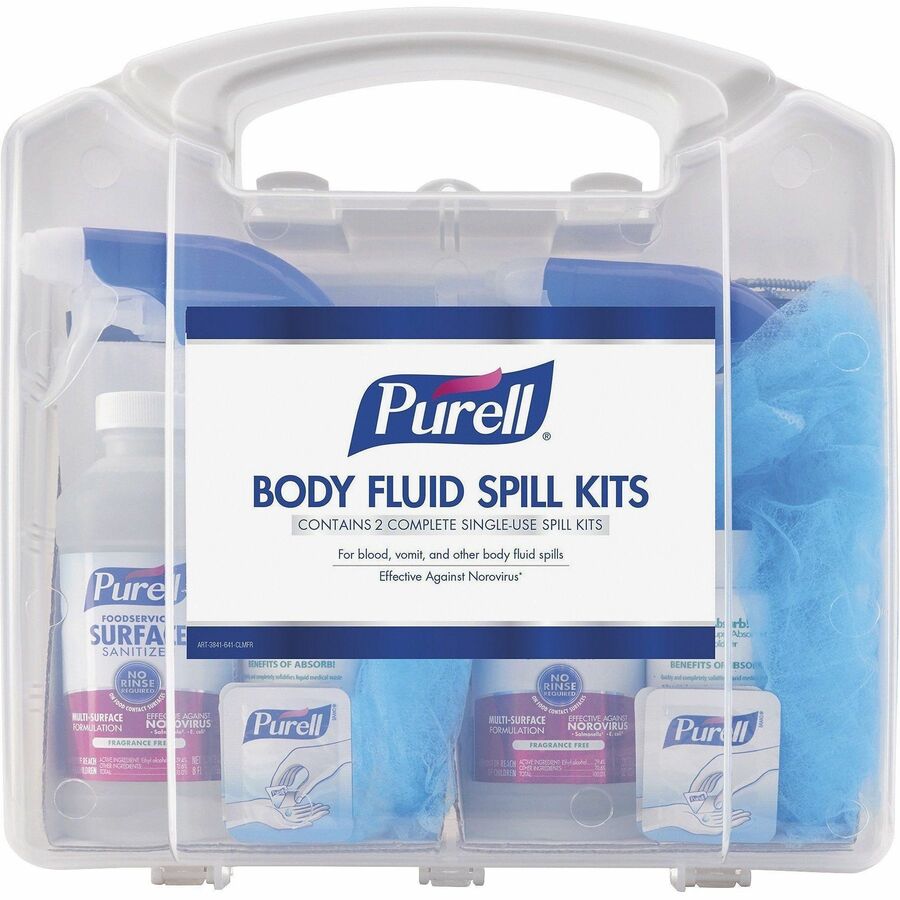 PURELL®, Body Fluid Spill Kit - White, Clear - 1 Kit