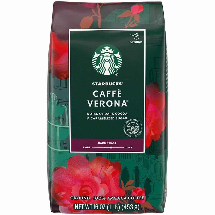Starbucks Caffe Verona Coffee - Dark - 16 oz - Caffe Verona - 1 Each