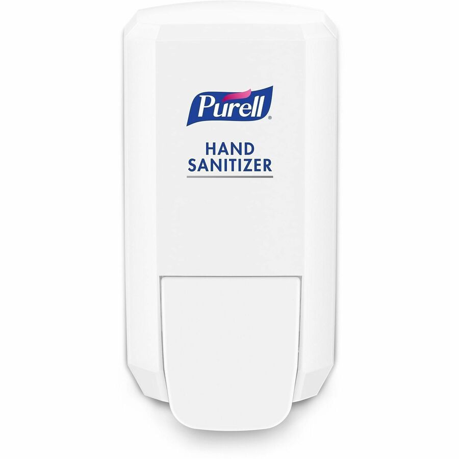 PURELL®, CS2 Hand Sanitizer Dispenser (4142-06) for CS2 Hand Sanitizer Refills - Manual - 1.06 quart Capacity - Durable, Wall Mountable, Compact, Push Button - White - 1 Each