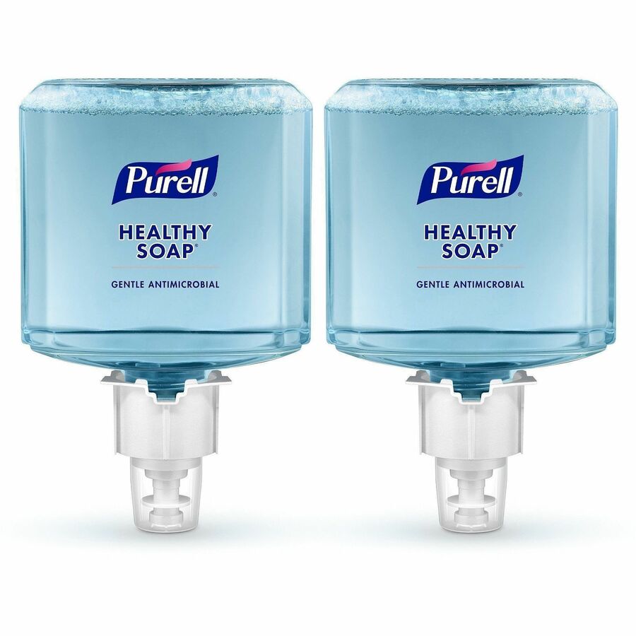 PURELL®, ES6 HEALTHY SOAP™, 0.5% BAK Antimicrobial Foam - Fragrance-free Scent - 1.27 quart - Pump Bottle Dispenser - Soil Remover, Odor Remover, Kill Germs - Hand, Skin - Moisturizing - Antibacterial - Clear - Dye-free, Fragrance-free, Phthala...