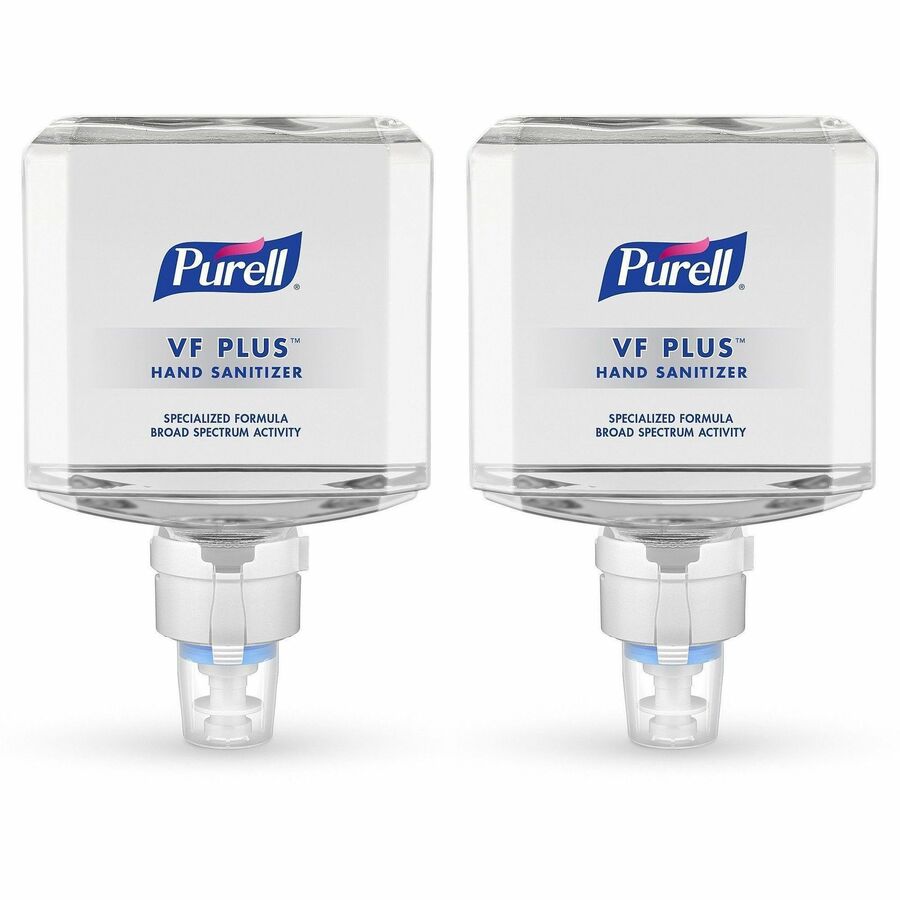 PURELL®, VF PLUS Hand Sanitizer Gel Refill - 1.27 quart - Pump Dispenser - Kill Germs, Bacteria Remover - Restaurant, Cruise Ship, Hand - Quick Drying, Fragrance-free, Hygienic, Dye-free - 2 / Carton
