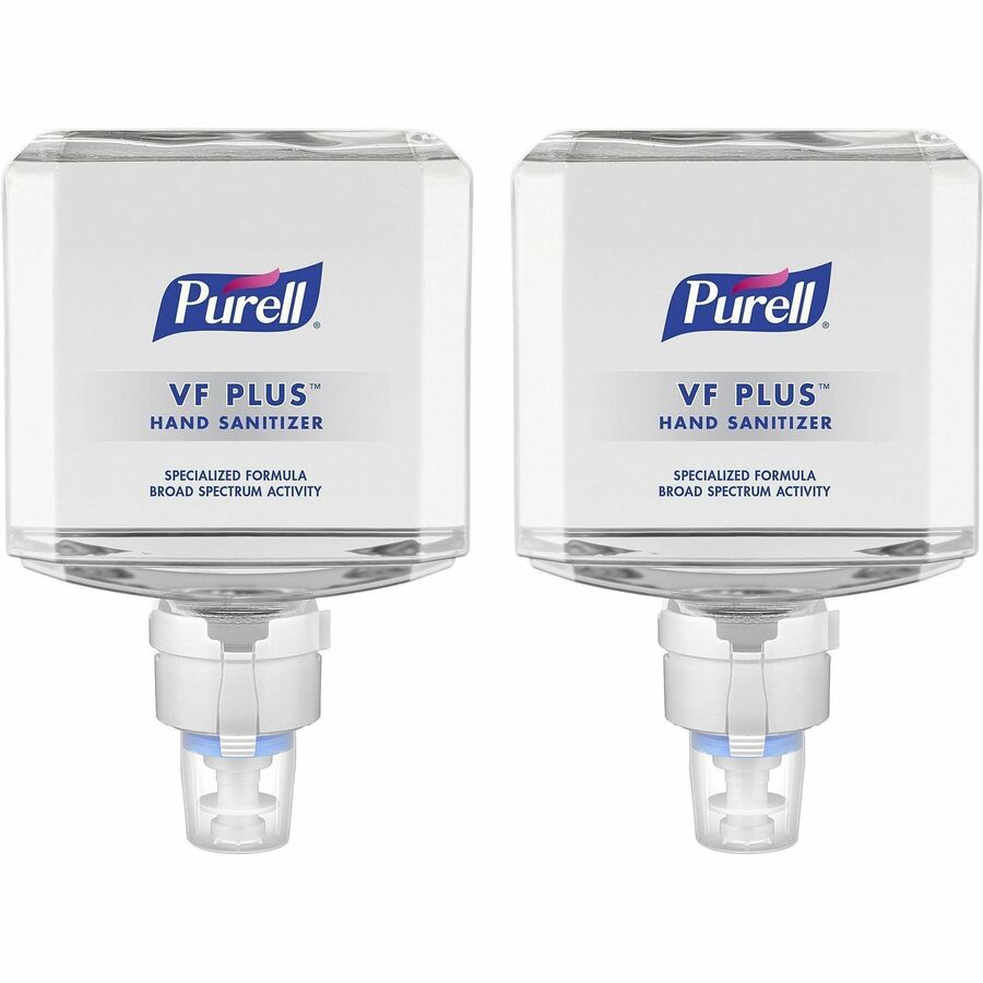 PURELL®, VF PLUS Hand Sanitizer Gel Refill - 1.27 quart - Kill Germs, Bacteria Remover - Restaurant, Cruise Ship, Hand - Quick Drying, Fragrance-free, Dye-free, Hygienic - 2 / Carton