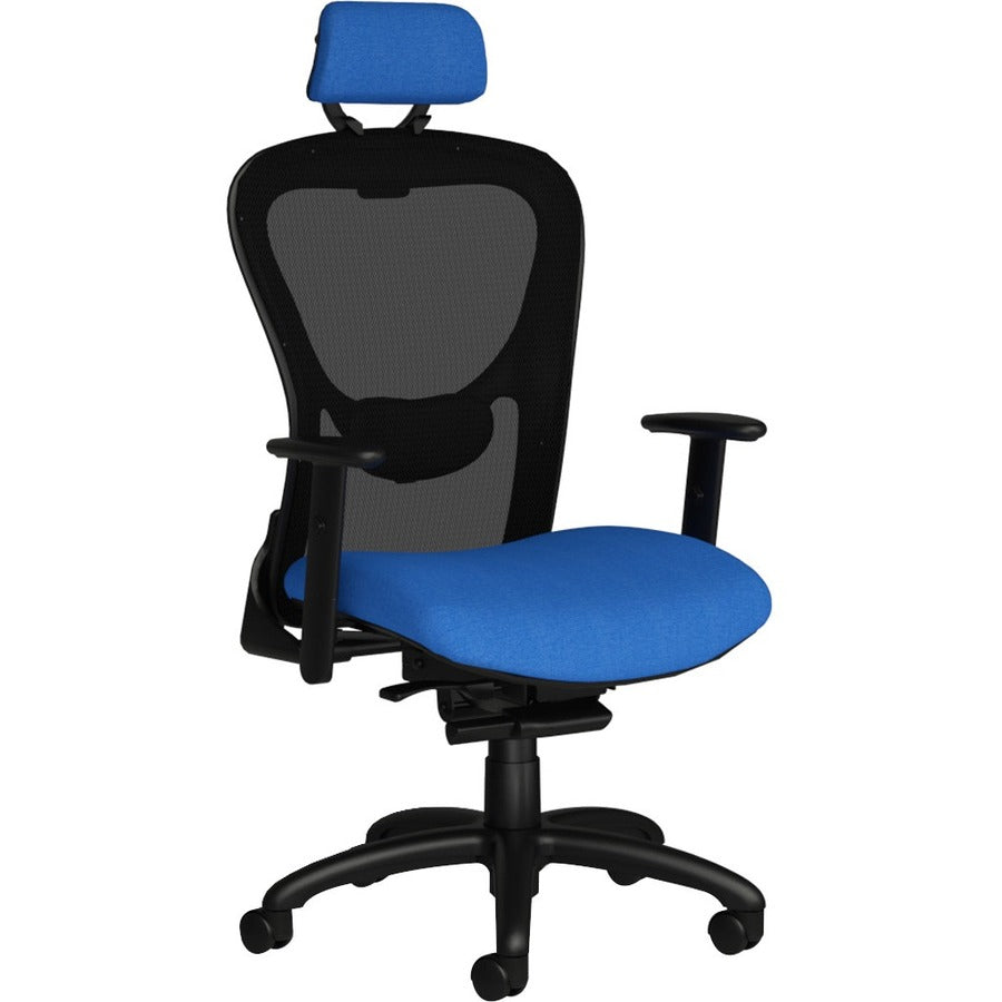9 to 5 Seating Strata Task Chair - Black Seat Color - Fabric, Molded Foam Seat Material - Black Back Color - Aluminum Frame Material - Mid Back - 5-star Base - 1 Each