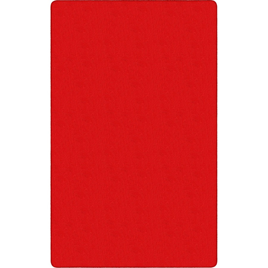 Flagship Carpets Americolors Solid Color Rug - Floor Rug - Traditional - 72" Length x 48" Width - Rectangle - Rowdy Red - Nylon, Yarn