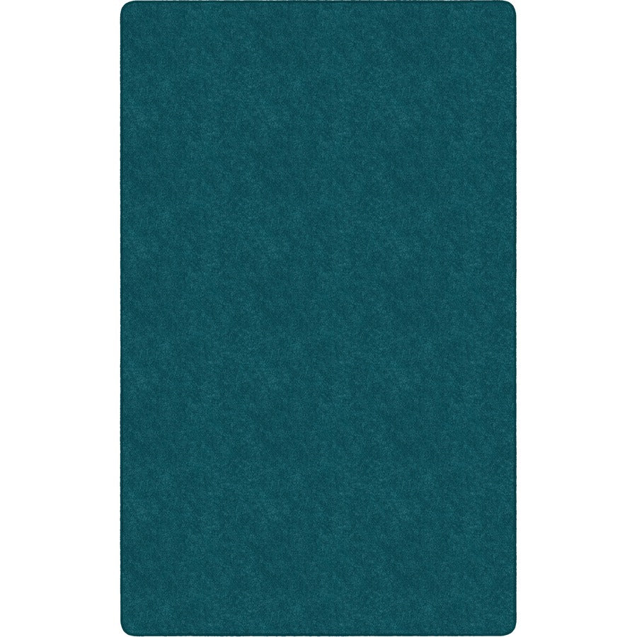 Flagship Carpets Amerisoft Solid Color Rug - 18 ft Length x 12 ft Width - Rectangle - Marine Blue - Nylon, Polyester