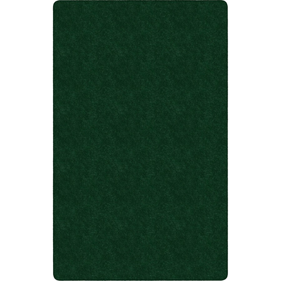 Flagship Carpets Amerisoft Solid Color Rug - 12 ft Length x 90" Width - Rectangle - Emerald Green - Nylon, Polyester