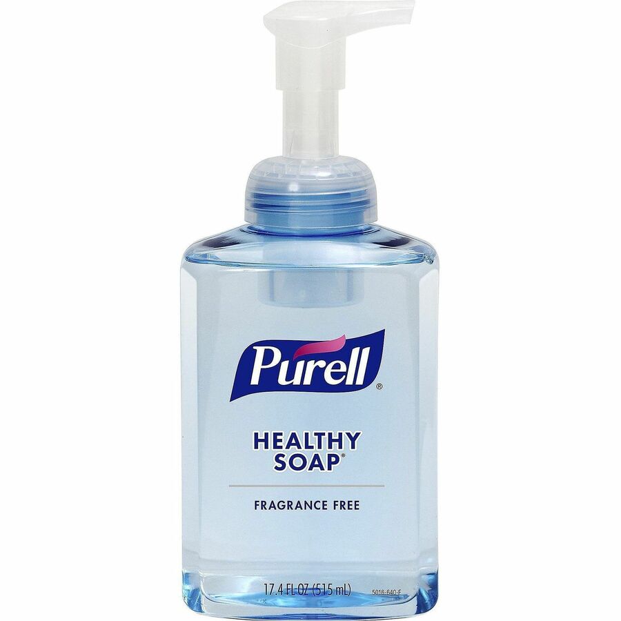 PURELL®, HEALTHY SOAP Gentle & Free Foam - 1.09 lb - Pump Dispenser - Dirt Remover, Kill Germs - Hand, Skin - Moisturizing - Clear - Phthalate-free, Paraben-free, Non-irritating, Non-foaming, Fragrance-free, Antibacterial-free, Dye-free, Triclosan-f...