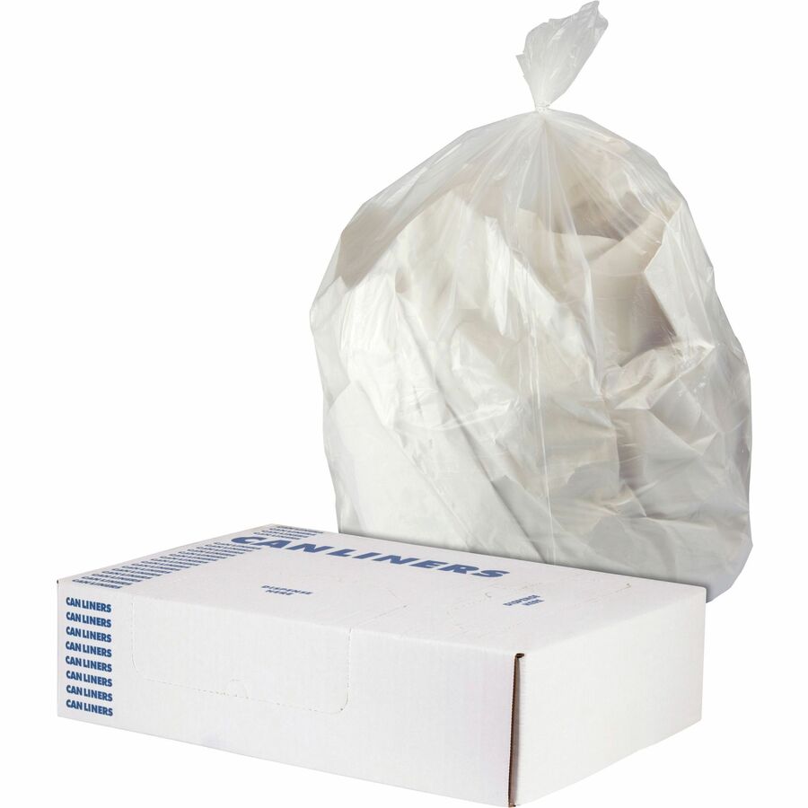 Heritage Linear Low Density Can Liners - 45 gal Capacity - 40" Width x 2 mil (51 Micron) Thickness - Low Density - Clear - Linear Low-Density Polyethylene (LLDPE) - Multipurpose/ - 1 Carton