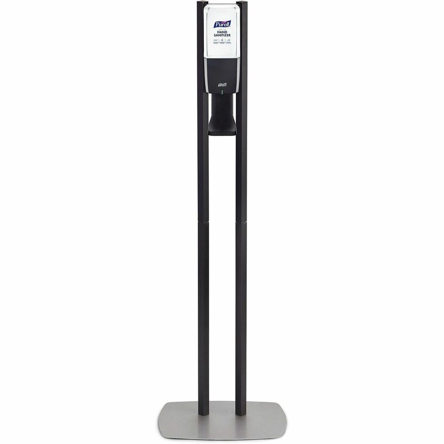 PURELL®, ES10 Floor Stand with Automatic Dispenser - Floor, Freestanding - Graphite - For High Traffic Area, Sanitizing Dispenser, Waiting Room, Hallway - Low-profile Base, Lightweight, Sturdy