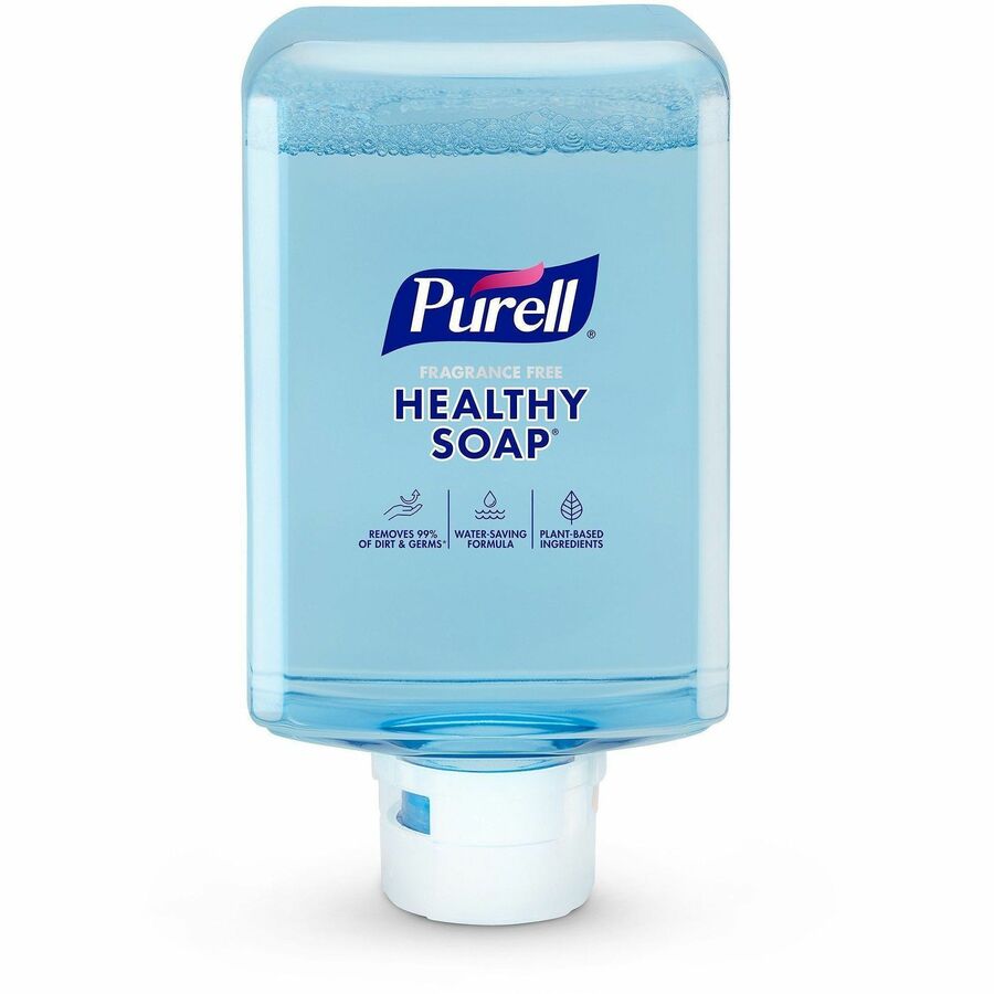 PURELL®, ES10 Healthy Soap Clean Release Foam - 1.27 quart - Touchless Dispenser - Kill Germs, Dirt Remover - Hand - Clear - Refillable, Fragrance-free, Non-irritating, Preservative-free - 2 / Carton