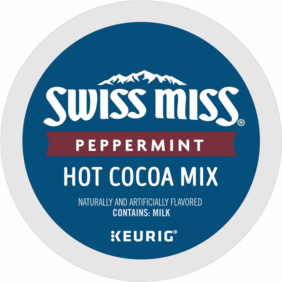 Swiss Miss®, K-Cup Peppermint Hot Cocoa - Hot Cocoa, Peppermint - 22 / Box