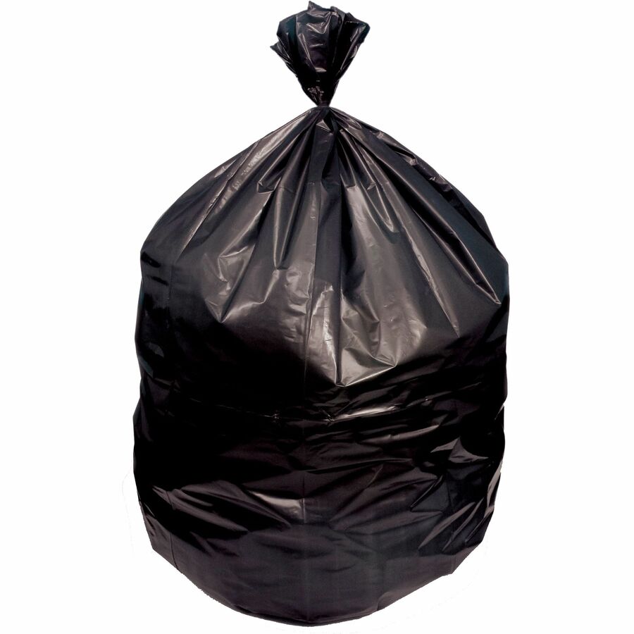 Heritage Eco Blend Max Can Liners - 32 gal Capacity - 34" Width x 44" Depth x 1.50 mil (38 Micron) Thickness - Low Density - Black - Linear Low-Density Polyethylene (LLDPE), Resin - Can - 1 Carton