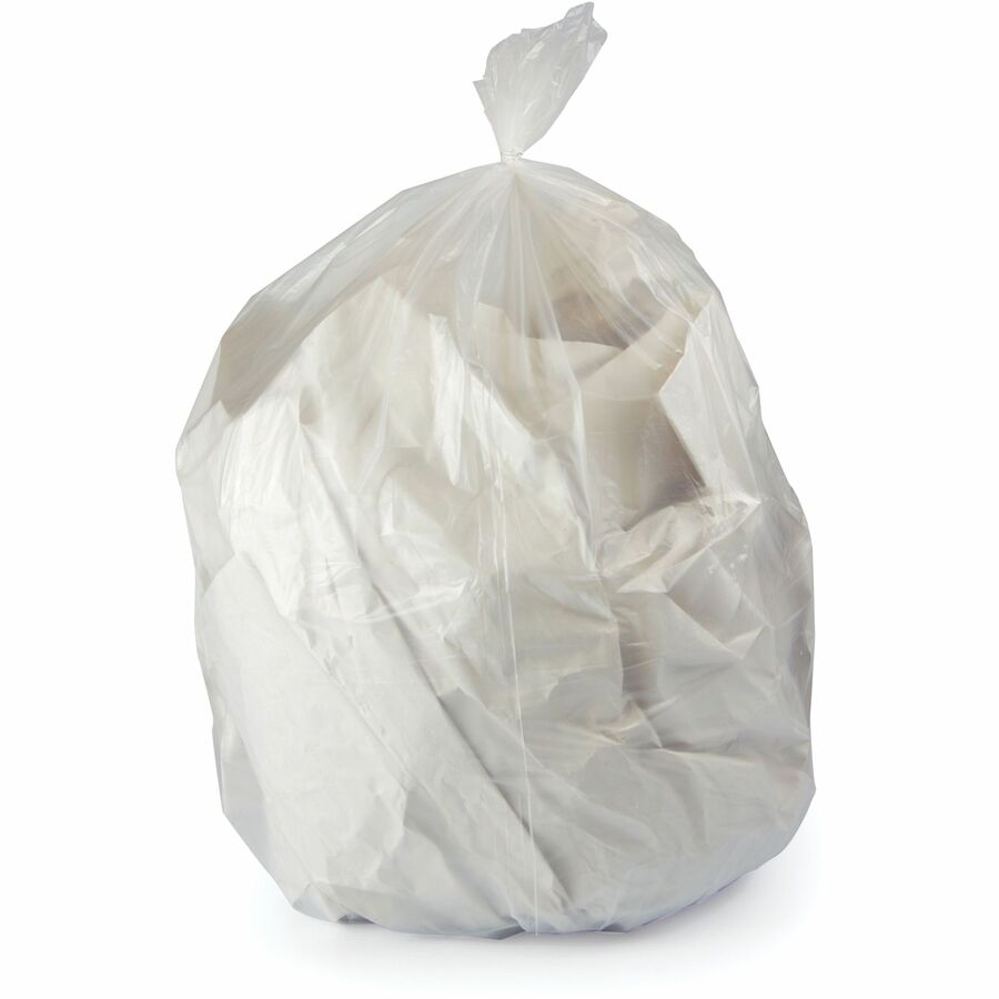 Heritage Eco Blend Max Can Liners - 30 gal Capacity - 31" Width x 45" Depth x 1.50 mil (38 Micron) Thickness - Low Density - Clear - Linear Low-Density Polyethylene (LLDPE), Resin - Can - 1 Carton