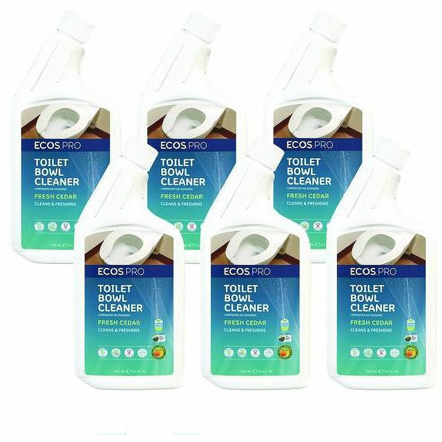 ECOS®, PRO Toilet Bowl Cleaner - For Multipurpose - Ready-To-Use - Gel - 24 fl oz (0.8 quart) - Recommended For: Odor Remover, Hard Water Remover, Mineral Deposit Remover, Rust Remover - Dye-free, Aseptic, Freshen, pH Balanced - White Squeeze Bottle...