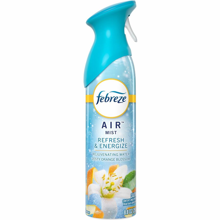 Febreze Air Freshener Spray - Aerosol - 8.8 fl oz (0.3 quart) - Zesty Orange Blossom - Odor Neutralizer - 1 Each