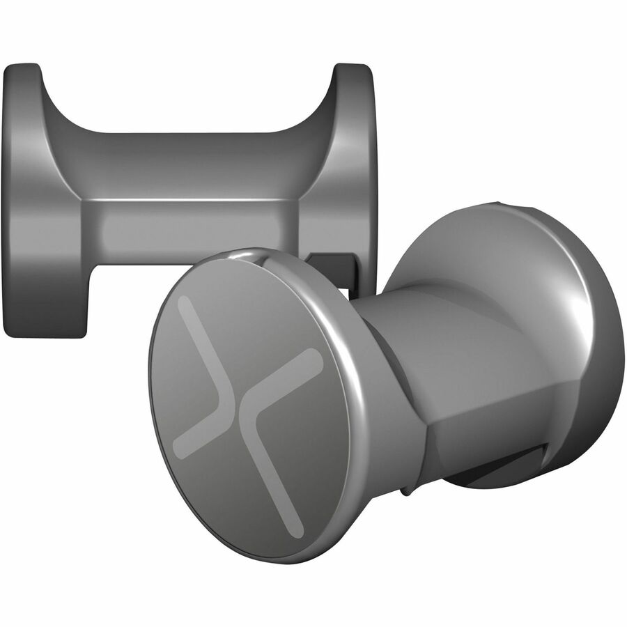 Ghent X-Pegs Wall Mount for Whiteboard - Gray - Thermoplastic - 4 /Pair - 1 Each