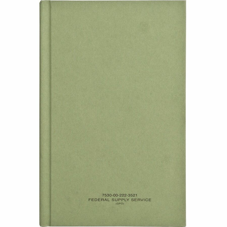United Book Press Multipurpose Record Book - 192 Sheet(s) - Green - 1 Each