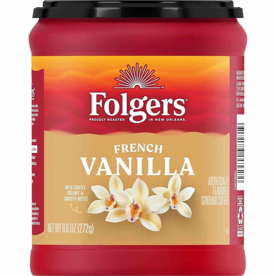 Folgers®, Ground French Vanilla Medium-Roast Ground Coffee - Medium - Ground - French Vanilla - 1 Each