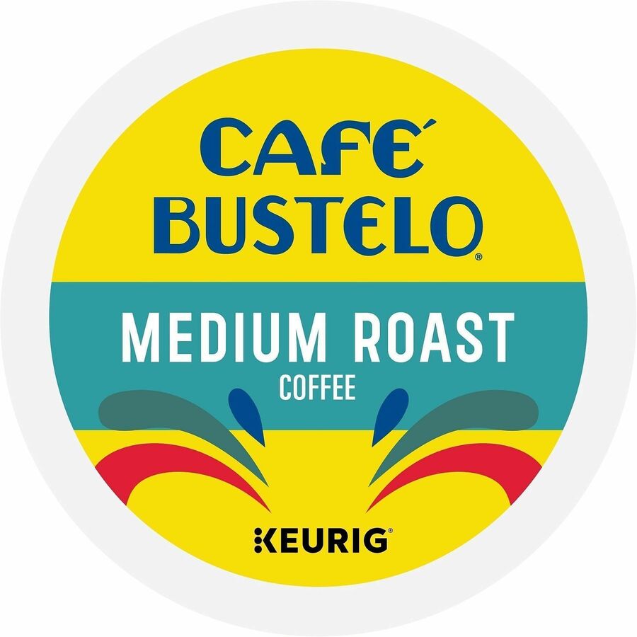 Café, Bustelo K-Cup, Pod Medium-Roast K-Cup Coffee Pods - Compatible with Keurig Brewer - Medium - K-Cup, Pod - Dark Chocolate - Kosher - 22 Boxes/Carton - 4 / Carton