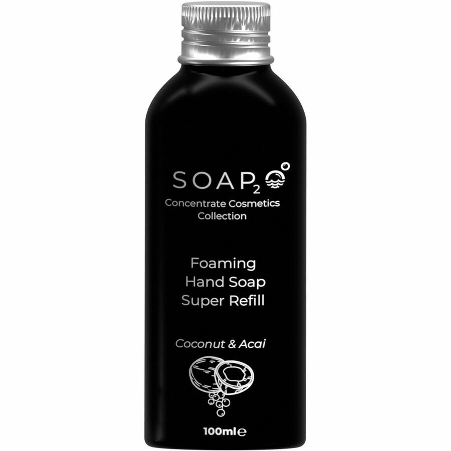 SOAP2O Coconut Hand Soap - Coconut Scent - 3.38 fl oz - Hand - Clear - 4/Box - 10 / Carton