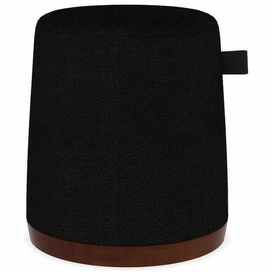 Mü, m Perch Soft Seating - Memory Foam Seat Material - Black - Leather, Fabric - 1 Carton